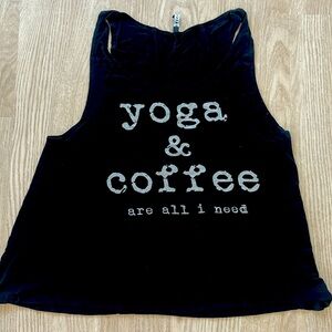Triumph Tank | Yoga and Coffee Are All I Need | Medium